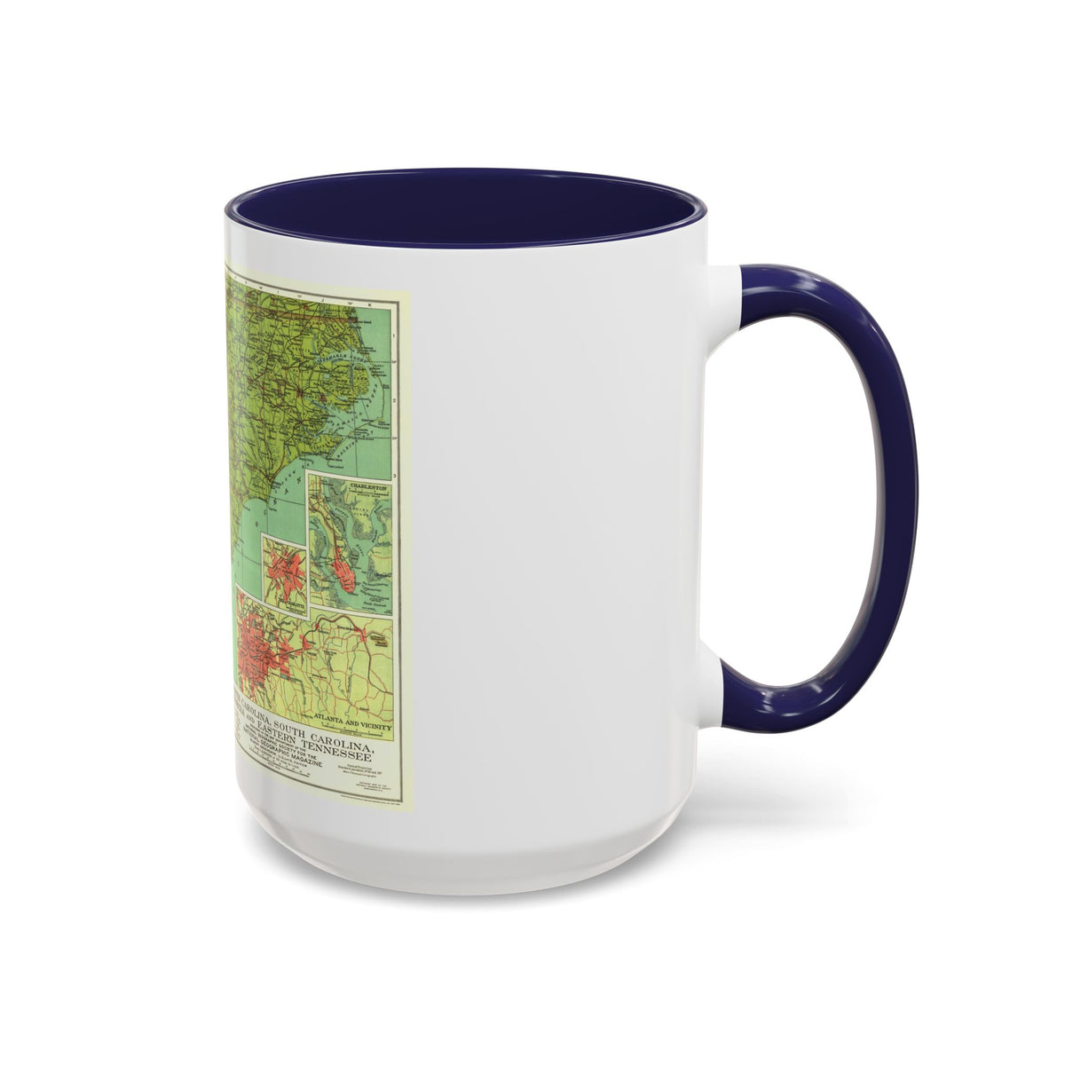 USA - Southeastern (1926) (Map) Accent Coffee Mug
