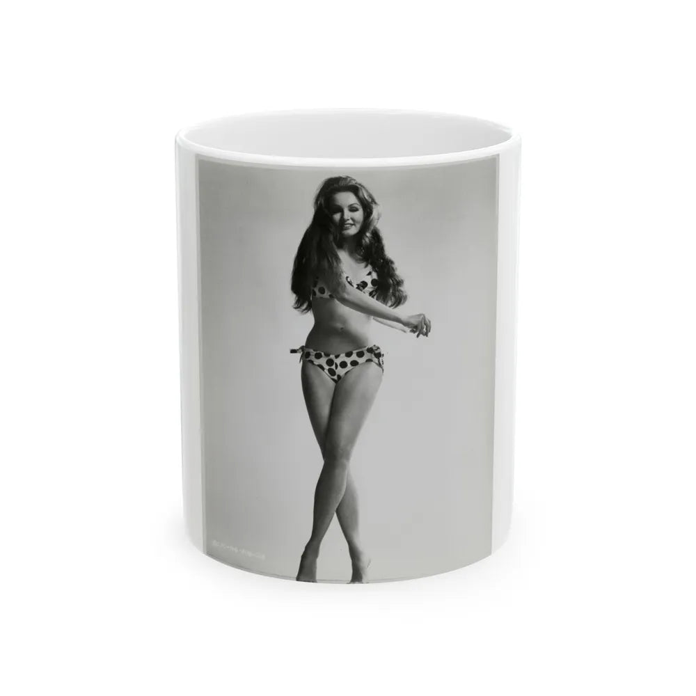 Julie Newmar #22 (Vintage Female Icon) White Coffee Mug-11oz-Go Mug Yourself