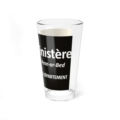 Flag of the Department of Finistere (France) Pint Glass 16oz