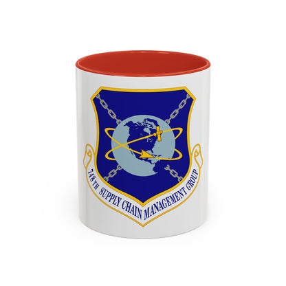 748 Supply Chain Management Group AFMC (U.S. Air Force) Accent Coffee Mug