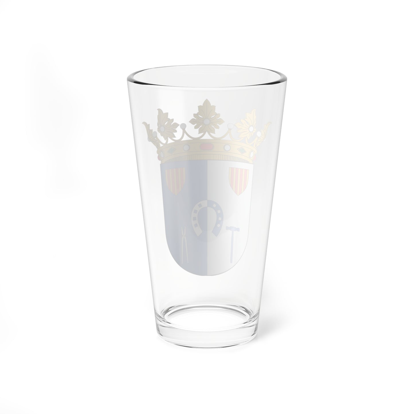 Escudo de Herrera de los Navarros (Spain) (Coat of Arms) Pint Glass 16oz
