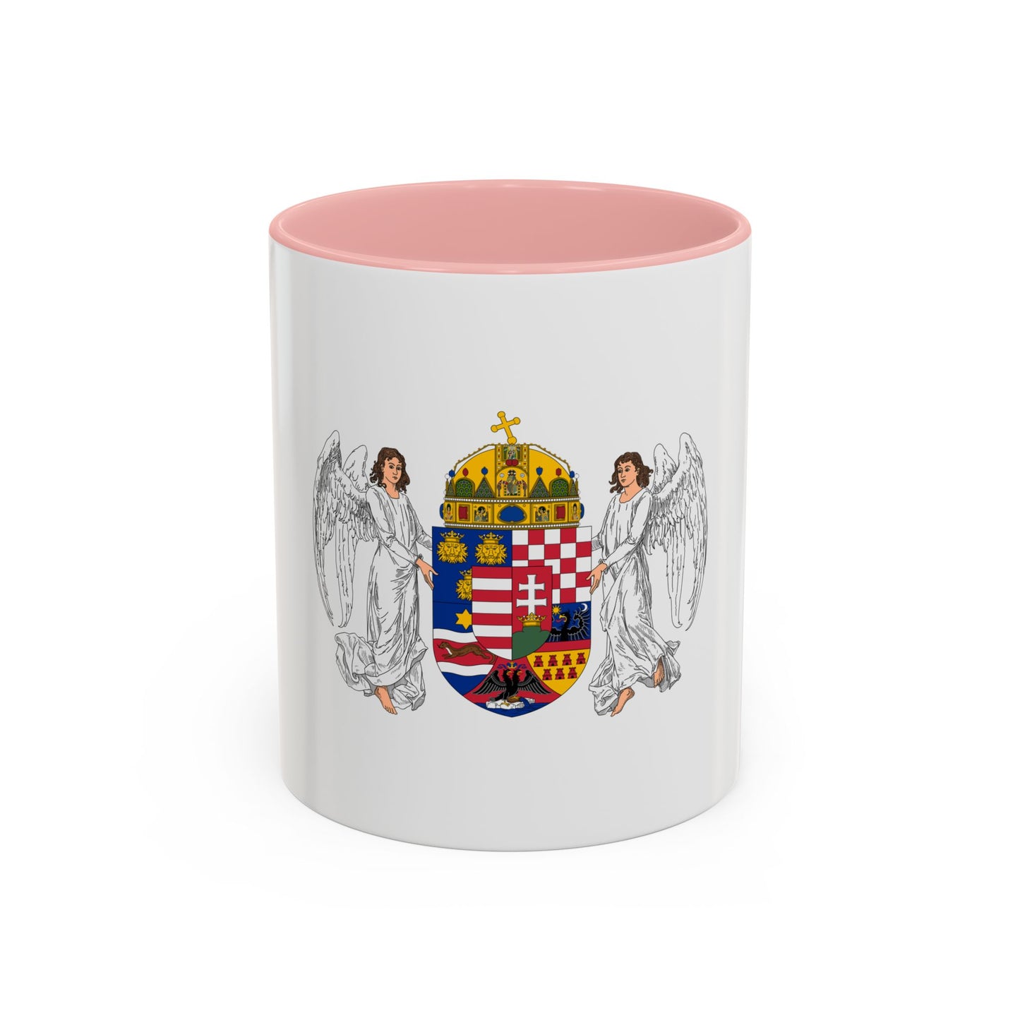 Coat of arms of the Lands of the Holy Hungarian Crown (1896-1915) - Accent Coffee Mug