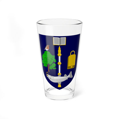 University of Glasgow shield (Scotland) (Coat of Arms) Pint Glass 16oz