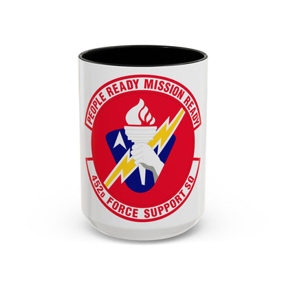 452 Force Support Squadron AFRC (U.S. Air Force) Accent Coffee Mug