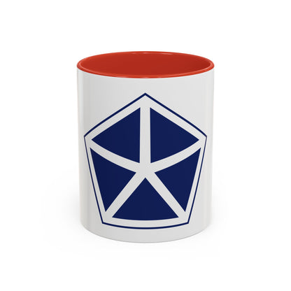 V Corps United States (U.S. Army) Accent Coffee Mug