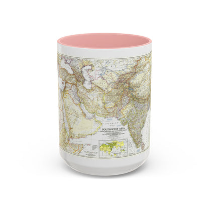 Asia - Southwest (1952) (Map) Accent Coffee Mug