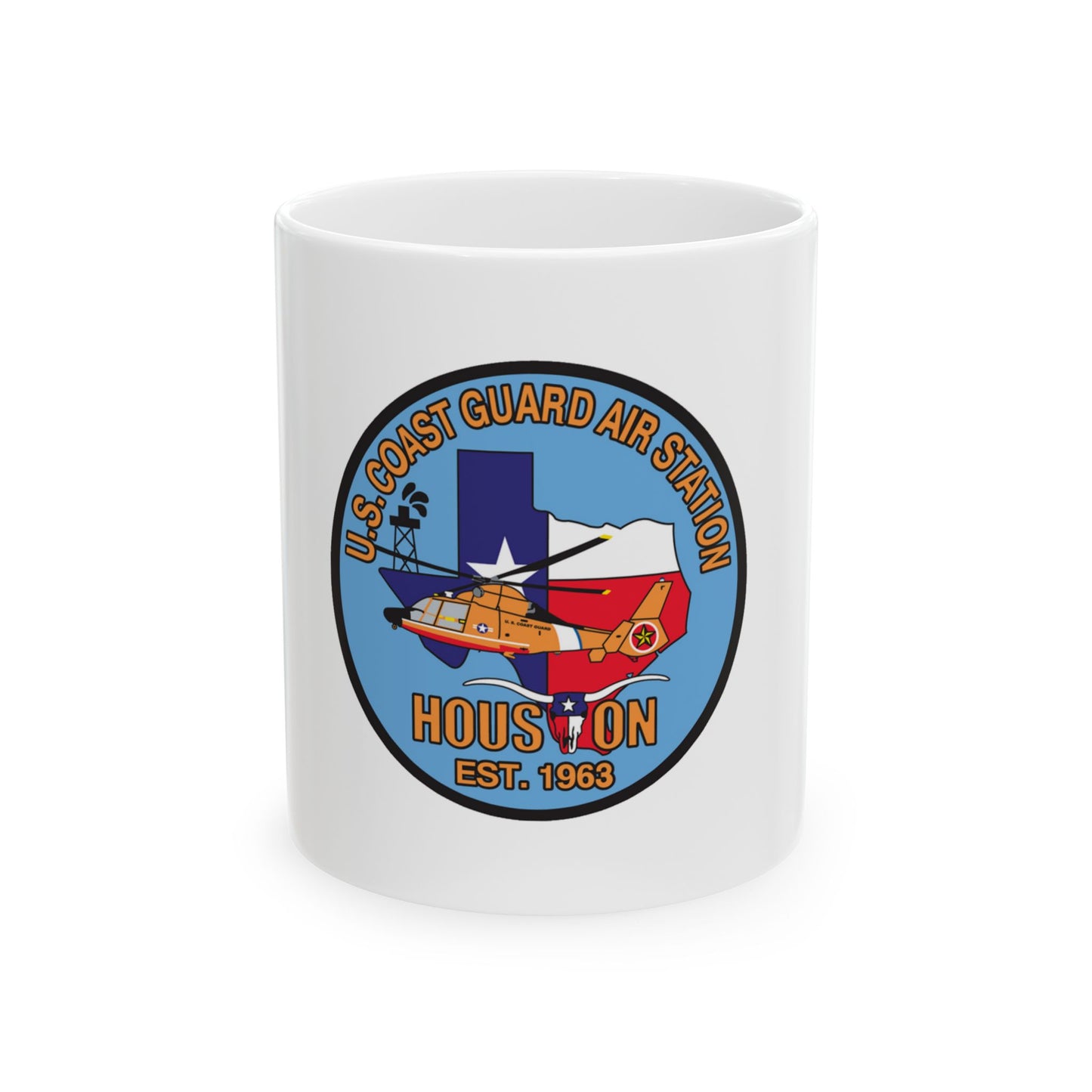 USCG Air Station Houston 2 (U.S. Coast Guard) White Coffee Mug