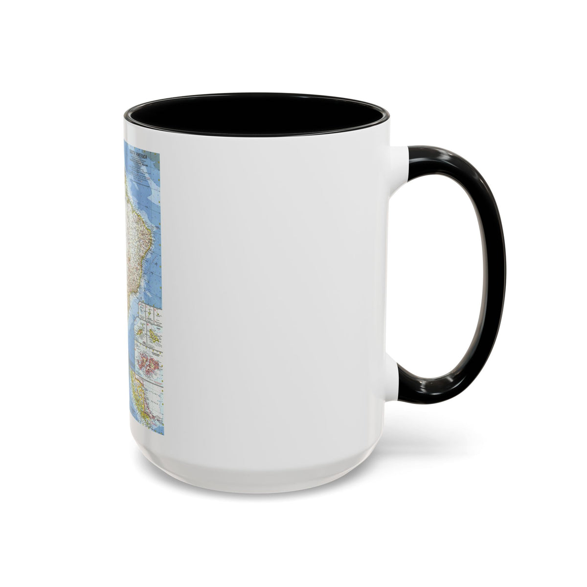 South America (1960) (Map) Accent Coffee Mug