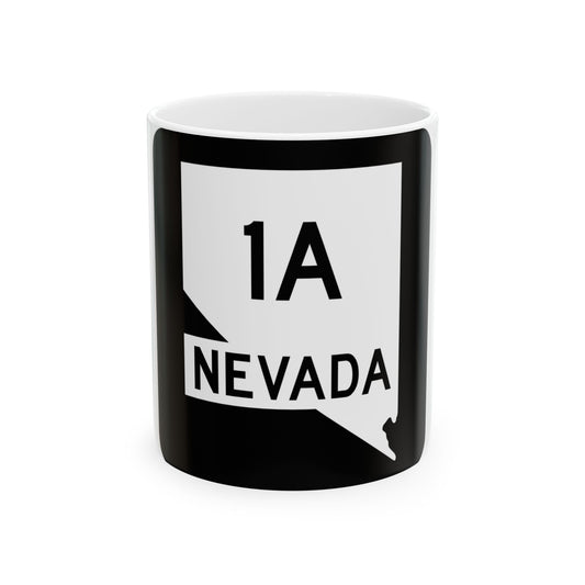 Nevada 1A (Nevada) (Road Sign) White Coffee Mug