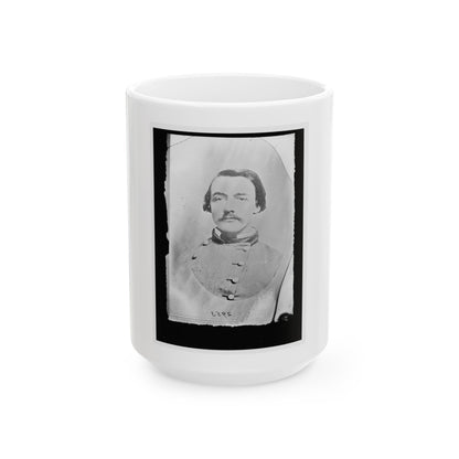 Unidentified Man In Uniform (U.S. Civil War) White Coffee Mug