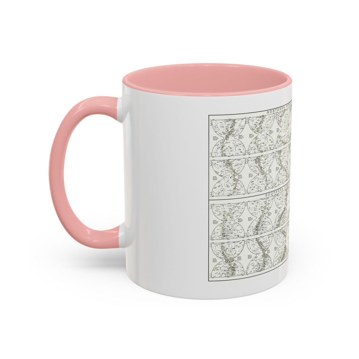 Heavens, The - Monthly Star Charts (1970) (Map) Accent Coffee Mug