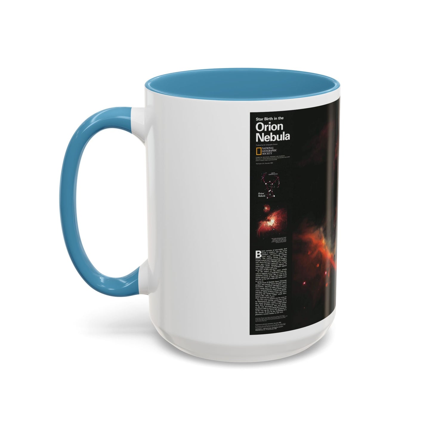 Tasse à café décorative Espace - Naissance d'étoiles dans la nébuleuse d'Orion (1995) (Carte)