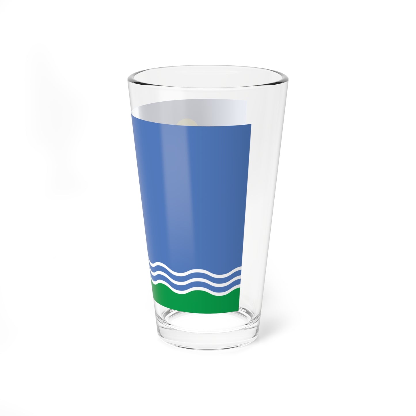 Flag of Chishminsky rayon (Russia) Pint Glass 16oz