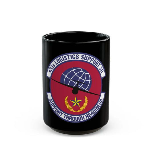 433d Logistics Support Squadron (U.S. Air Force) Black Coffee Mug-15oz-Go Mug Yourself