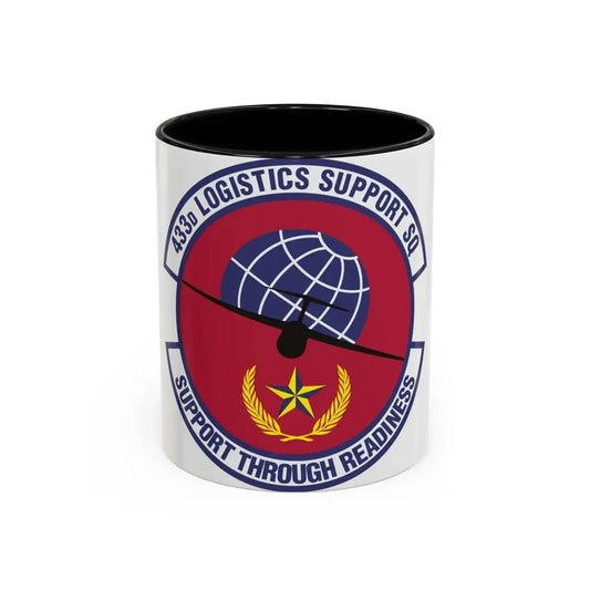 433d Logistics Support Squadron (U.S. Air Force) Accent Coffee Mug 11oz Black - Go Mug Yourself