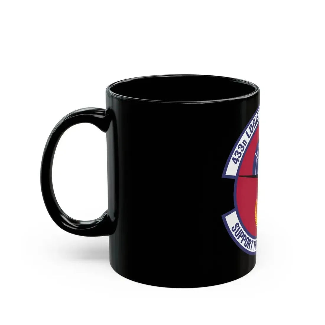 433d Logistics Support Squadron (U.S. Air Force) Black Coffee Mug - Go Mug Yourself