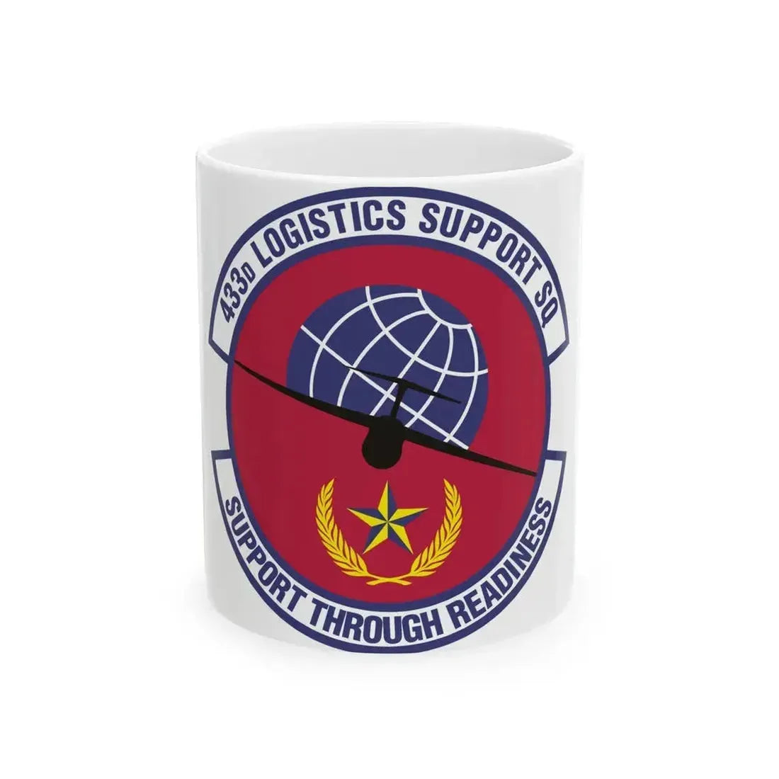 433d Logistics Support Squadron (U.S. Air Force) White Coffee Mug 11oz - Go Mug Yourself