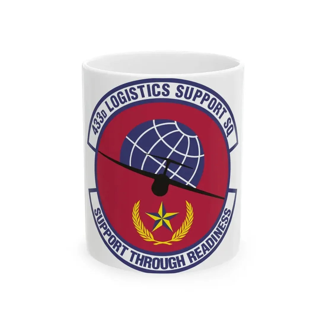433d Logistics Support Squadron (U.S. Air Force) White Coffee Mug - Go Mug Yourself