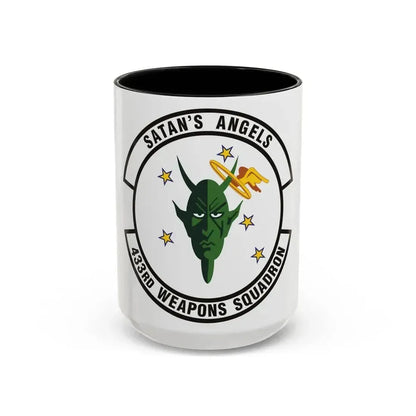 433d Weapons Squadron (U.S. Air Force) Accent Coffee Mug 15oz Black - Go Mug Yourself