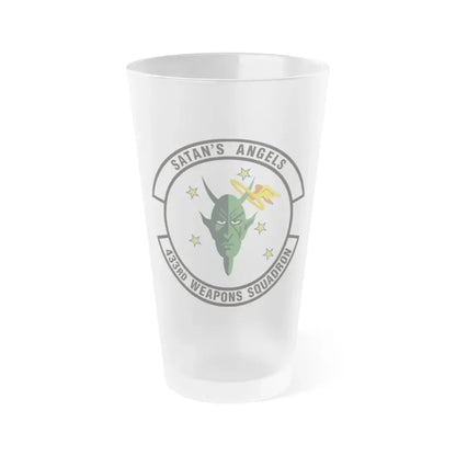 433d Weapons Squadron (U.S. Air Force) Frosted Pint Glass 16oz 16oz Frosted - Go Mug Yourself