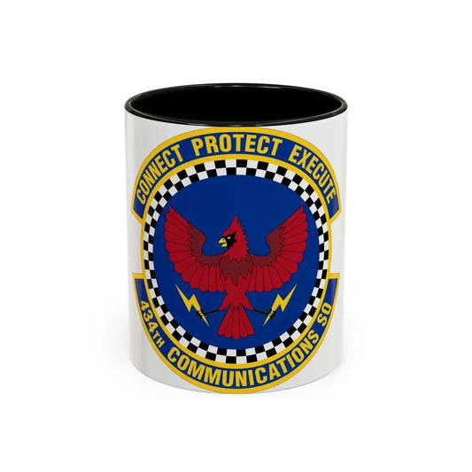 434 Communications Squadron AFRC (U.S. Air Force) Accent Coffee Mug 11oz Black - Go Mug Yourself