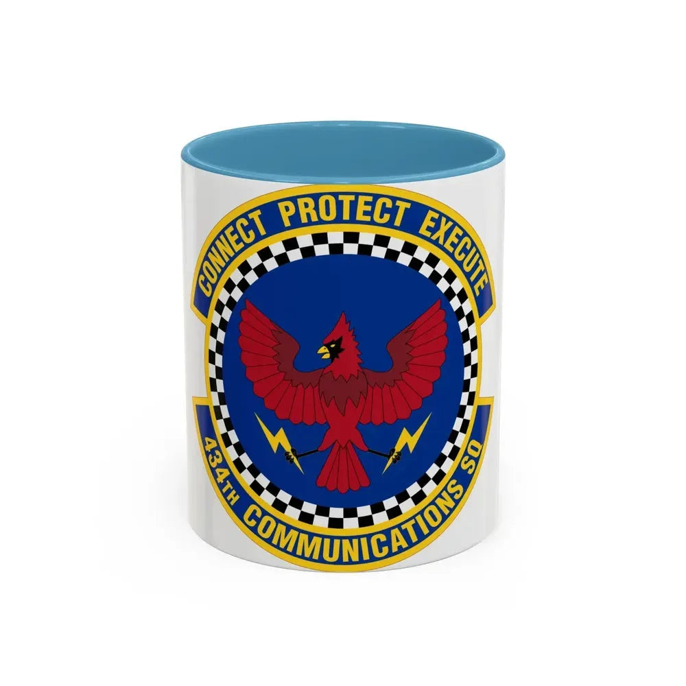 434 Communications Squadron AFRC (U.S. Air Force) Accent Coffee Mug 11oz Light Blue - Go Mug Yourself