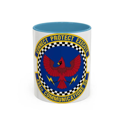 434 Communications Squadron AFRC (U.S. Air Force) Accent Coffee Mug 11oz Light Blue - Go Mug Yourself