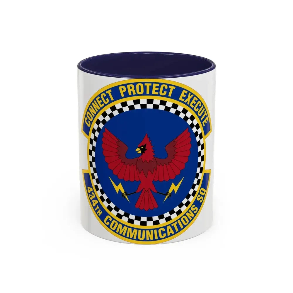 434 Communications Squadron AFRC (U.S. Air Force) Accent Coffee Mug 11oz Navy - Go Mug Yourself