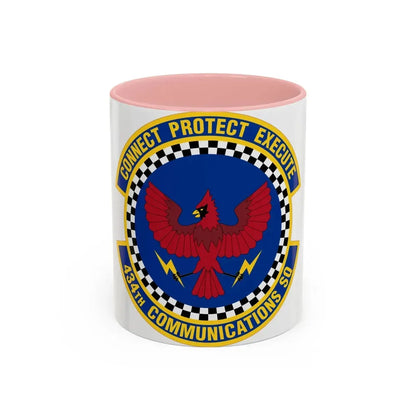 434 Communications Squadron AFRC (U.S. Air Force) Accent Coffee Mug 11oz Pink - Go Mug Yourself