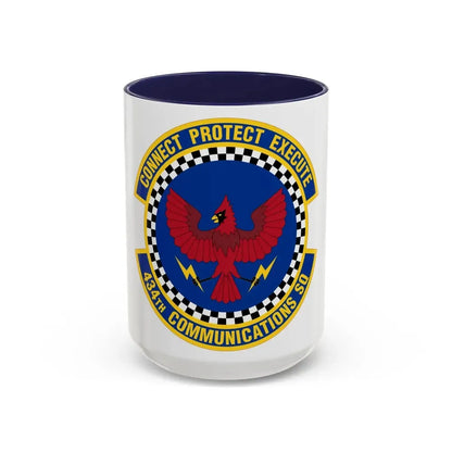 434 Communications Squadron AFRC (U.S. Air Force) Accent Coffee Mug 15oz Navy - Go Mug Yourself