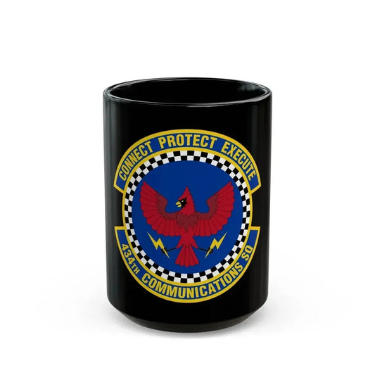 434 Communications Squadron AFRC (U.S. Air Force) Black Coffee Mug 15oz - Go Mug Yourself
