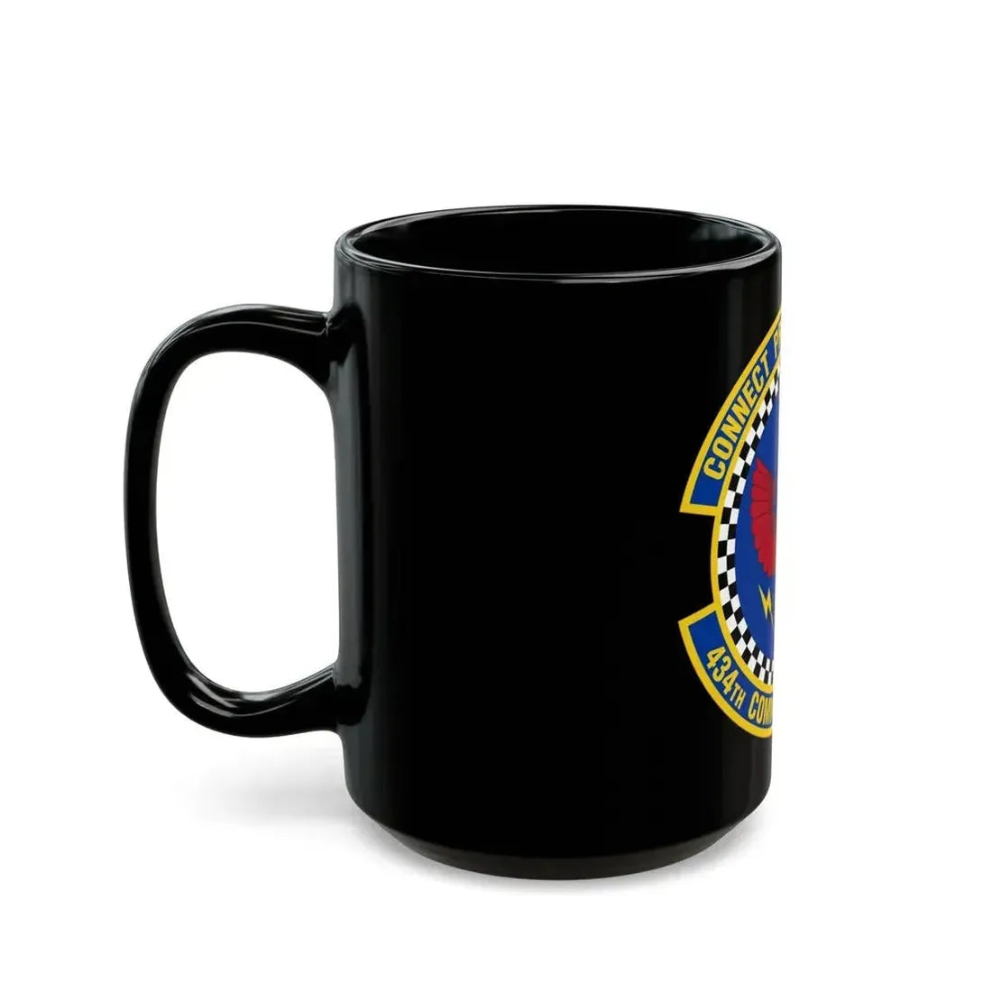 434 Communications Squadron AFRC (U.S. Air Force) Black Coffee Mug - Go Mug Yourself