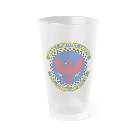 434 Communications Squadron AFRC (U.S. Air Force) Frosted Pint Glass 16oz 16oz Frosted - Go Mug Yourself