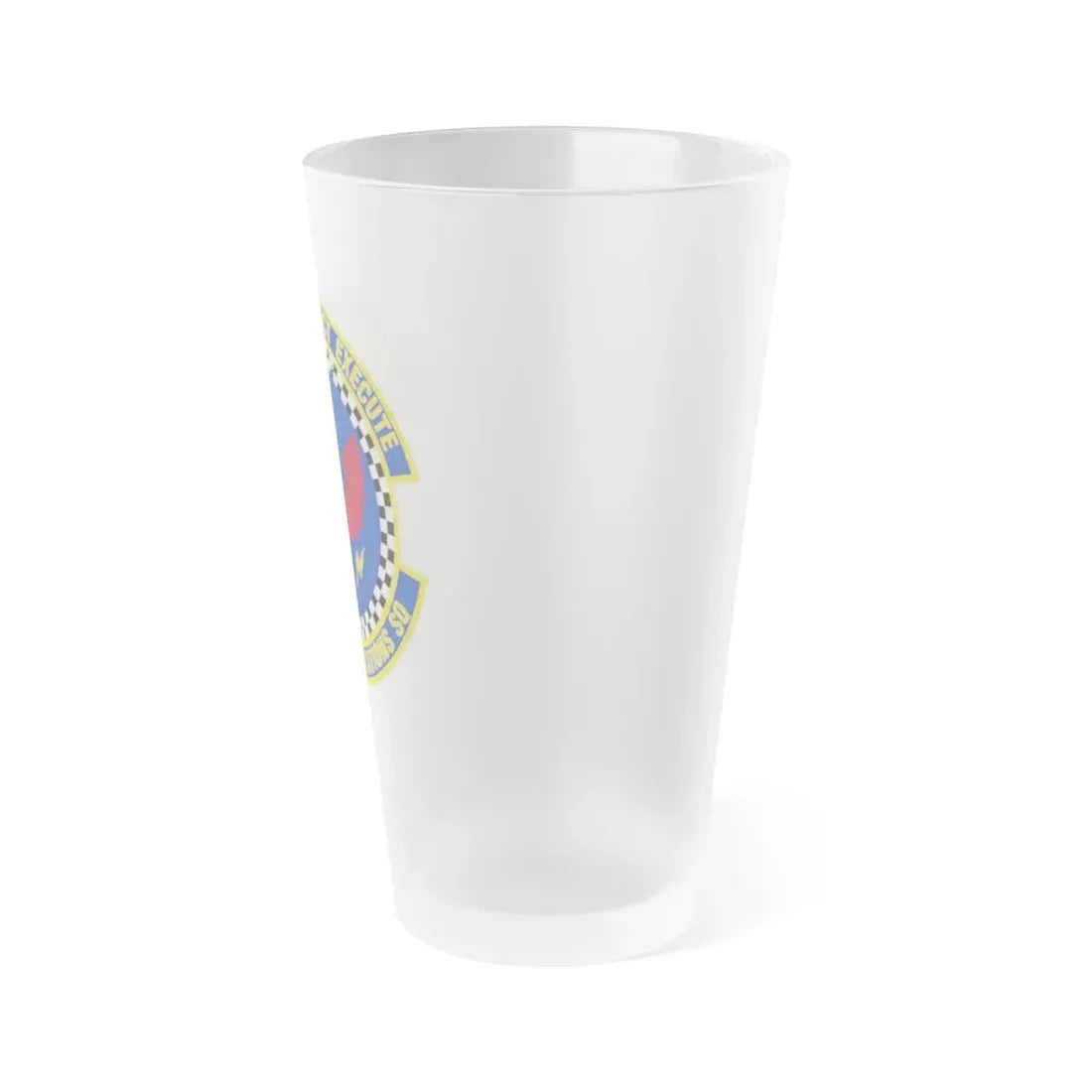 434 Communications Squadron AFRC (U.S. Air Force) Frosted Pint Glass 16oz - Go Mug Yourself