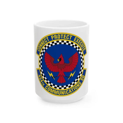 434 Communications Squadron AFRC (U.S. Air Force) White Coffee Mug 15oz - Go Mug Yourself