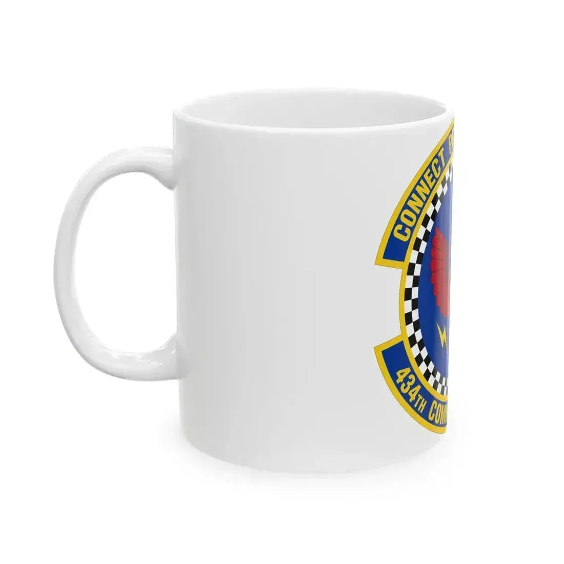 434 Communications Squadron AFRC (U.S. Air Force) White Coffee Mug - Go Mug Yourself