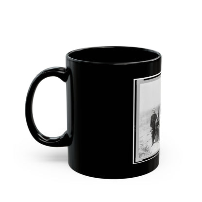 Field And Staff Of 39th U.S. Colored Infantry, In Front Of Petersburg, Va. (U.S. Civil War) Black Coffee Mug