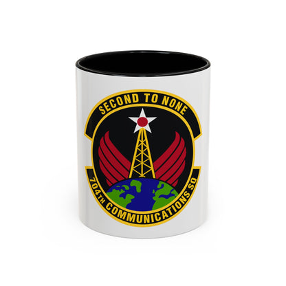 704th Communications Squadron (U.S. Air Force) Accent Coffee Mug