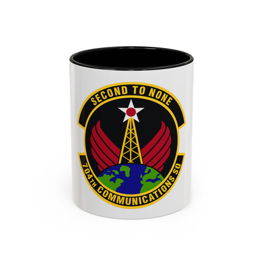 704th Communications Squadron (U.S. Air Force) Accent Coffee Mug