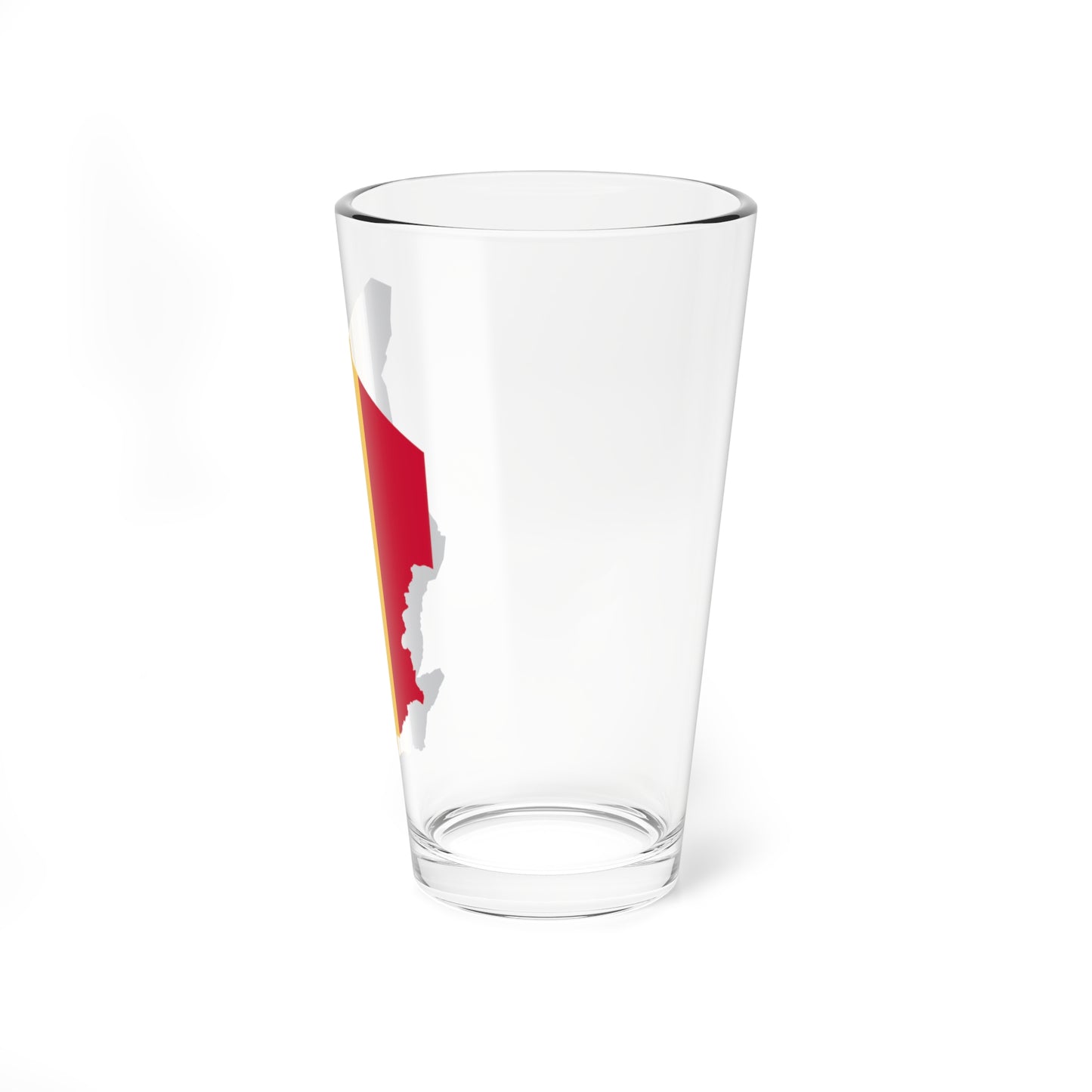 Flag map of Chad (Chad) Pint Glass 16oz