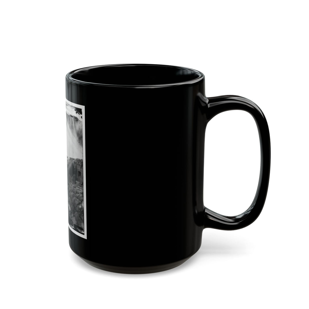 Fort Pulaski, Ga. Interior View Of Front Parapet (U.S. Civil War) Black Coffee Mug