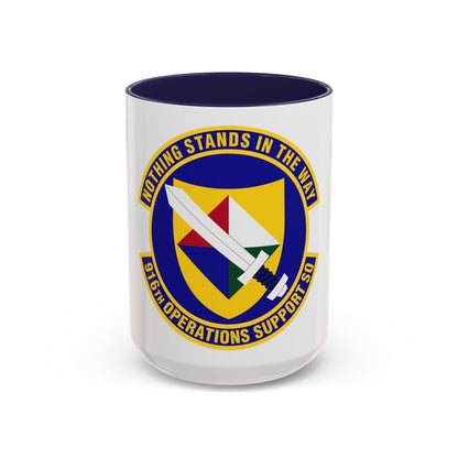 916th Operations Support Squadron (U.S. Air Force) Accent Coffee Mug