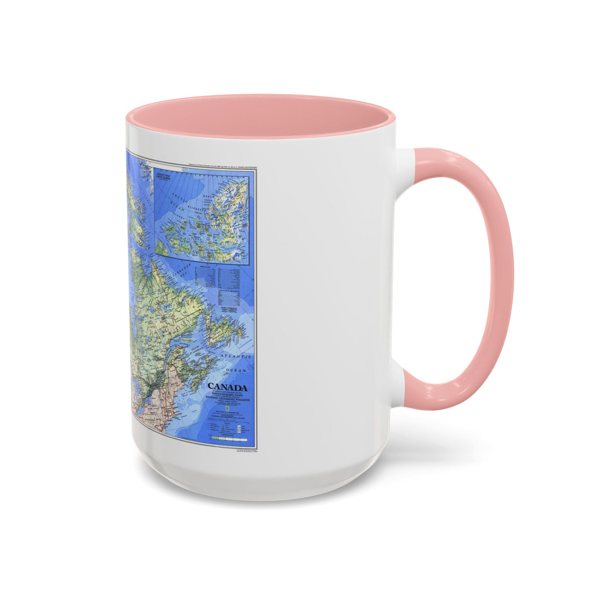 Canada (1985) (Map) Accent Coffee Mug