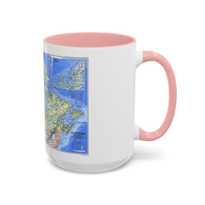 Canada (1985) (Map) Accent Coffee Mug