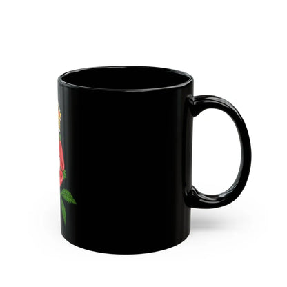 Tudor Rose (Tudor Heraldry) - Black Coffee Mug-Go Mug Yourself