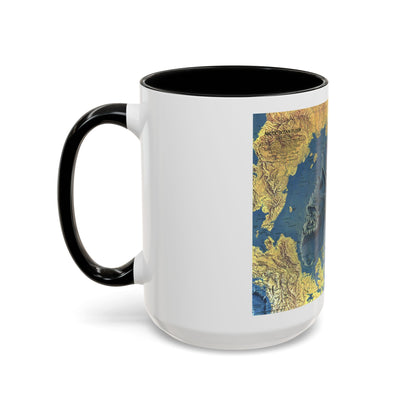Arctic Ocean Floor (1971) (Map) Accent Coffee Mug