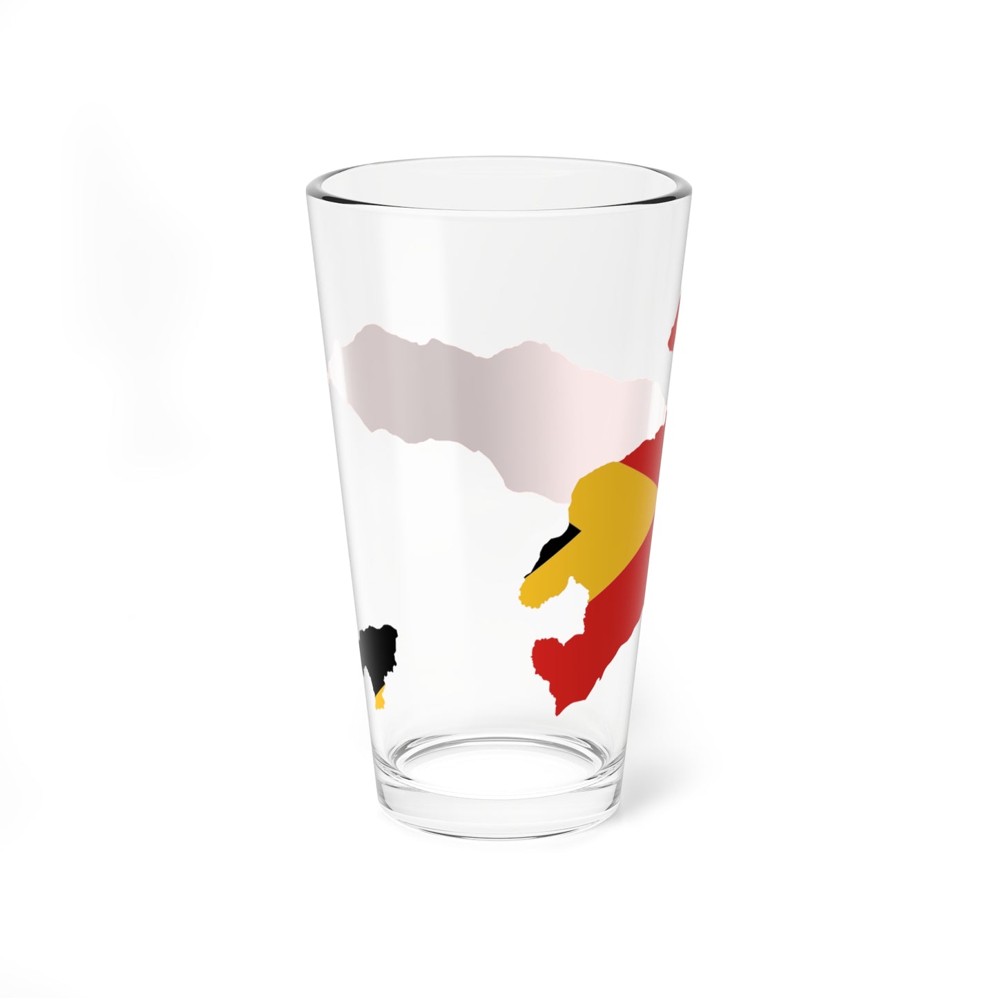 Flag map of East Timor Pint Glass 16oz