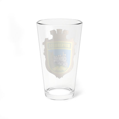 Verkhivtseve coat (Ukraine) (Coat of Arms) Pint Glass 16oz