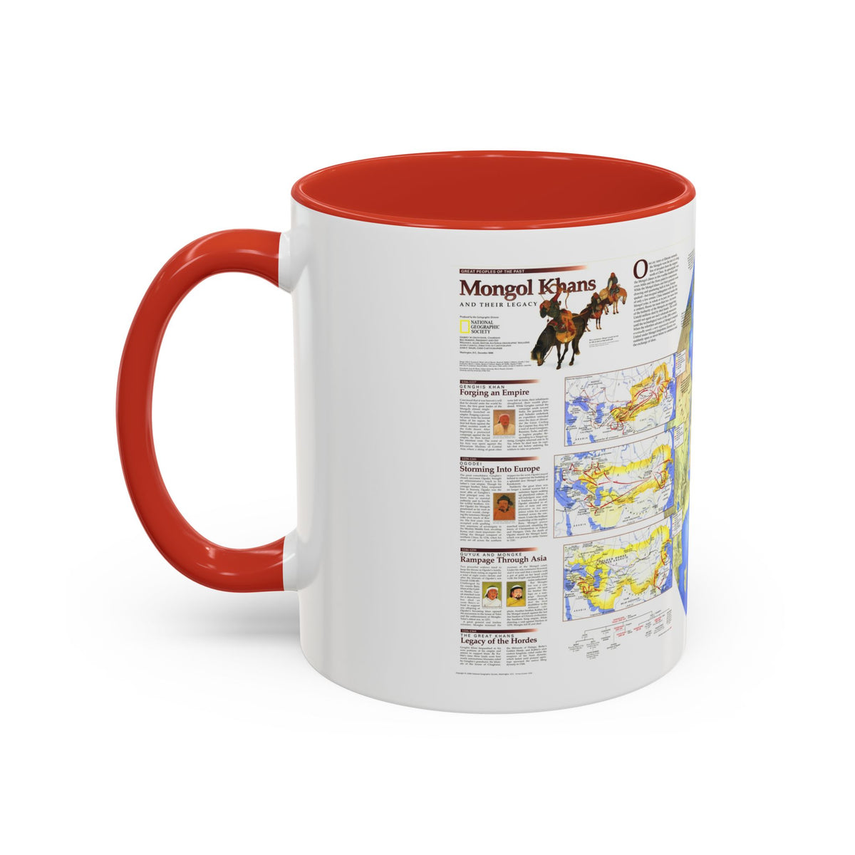 Mongol Khans and Their Legacy (1996) (Map) Accent Coffee Mug