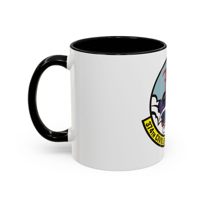 374 Civil Engineer Squadron PACAF (U.S. Air Force) Accent Coffee Mug